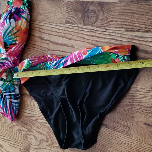 (M) Tropical Print Colorful Bikini Swimsuit Beach Resort Pool - Picture 4 of 7